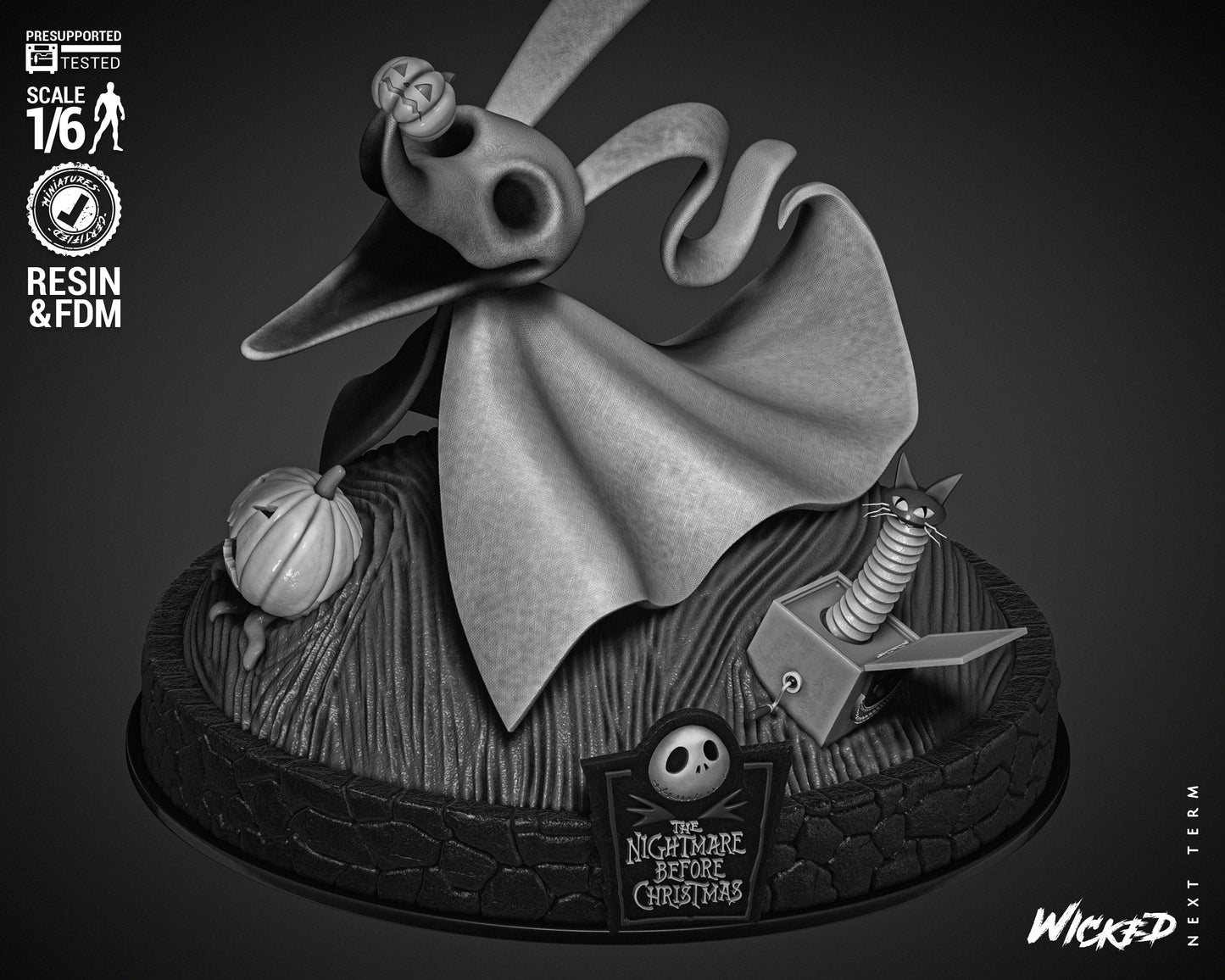 Zero (Nightmare Before Christmas) Statue