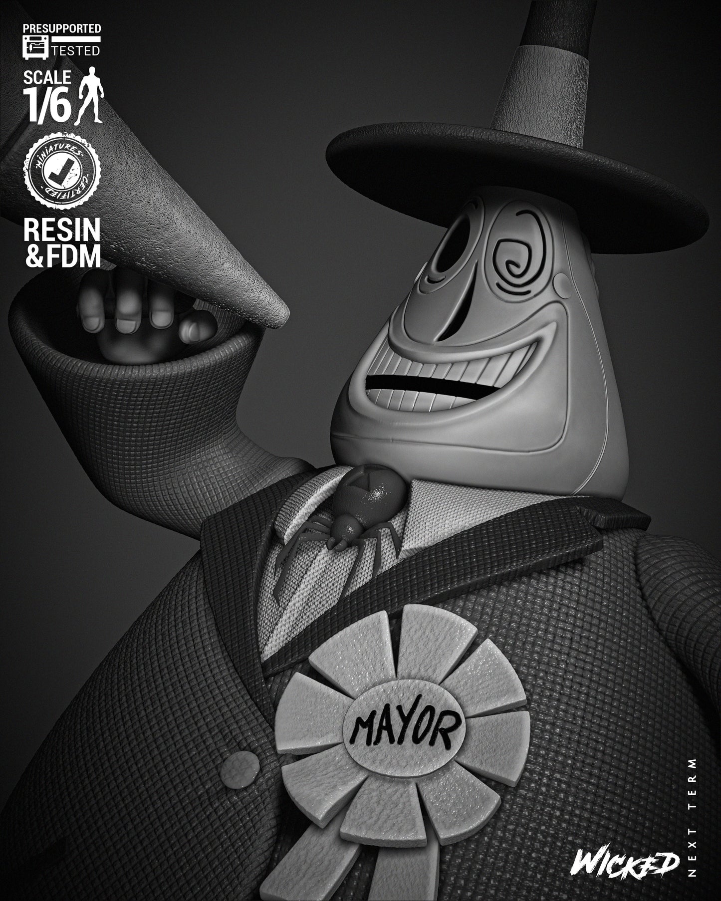 The Mayor (Nightmare Before Christmas) Statue