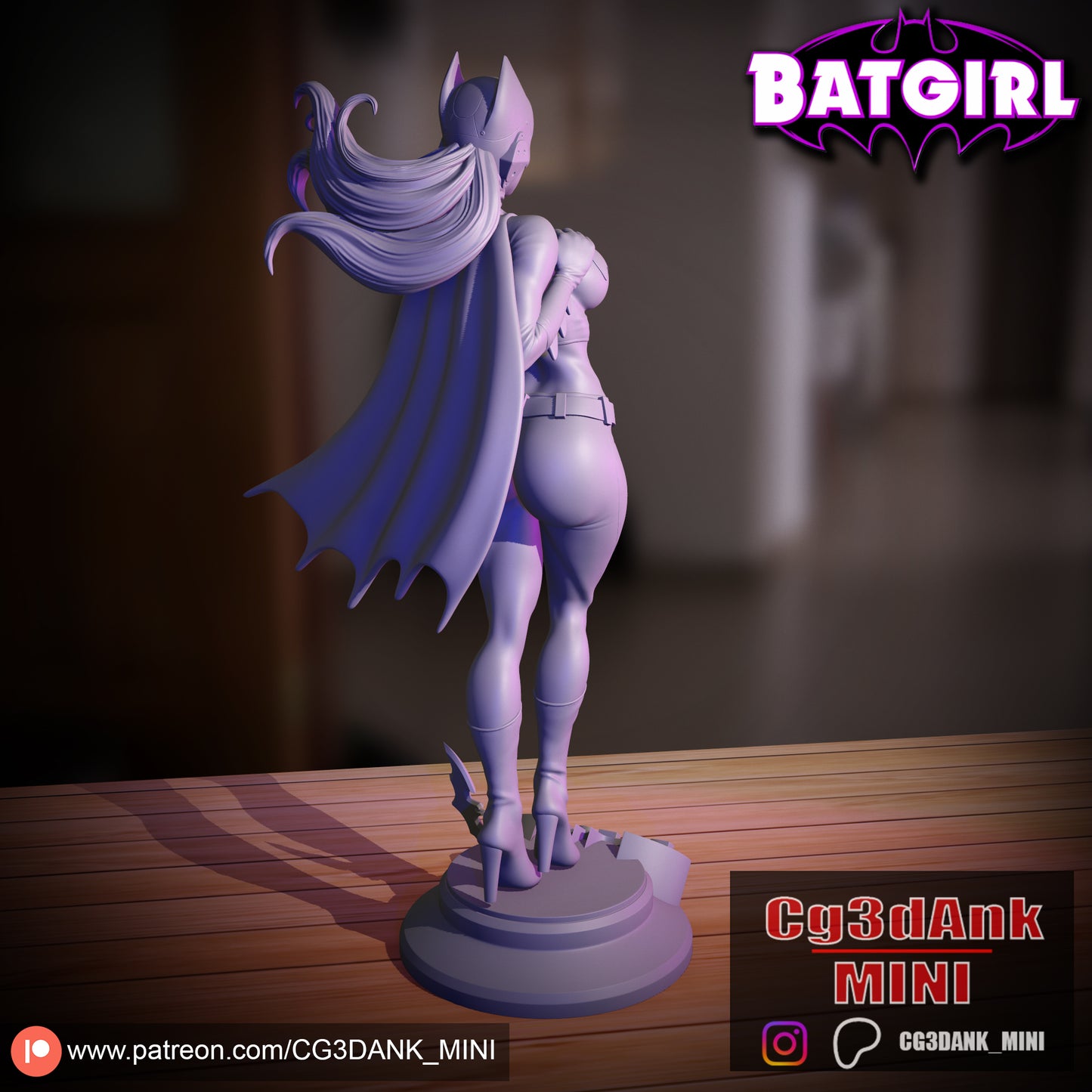 Bat Girl Statue