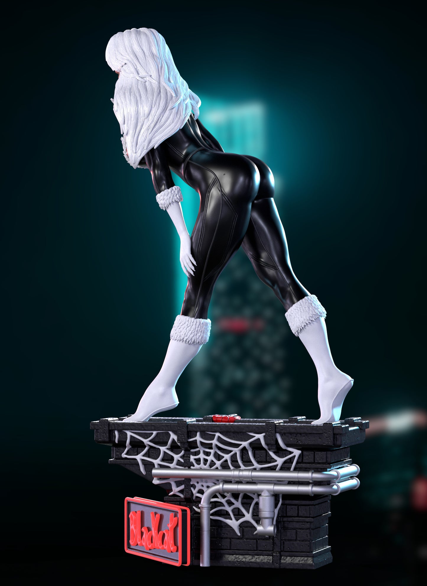 Black Cat Statue