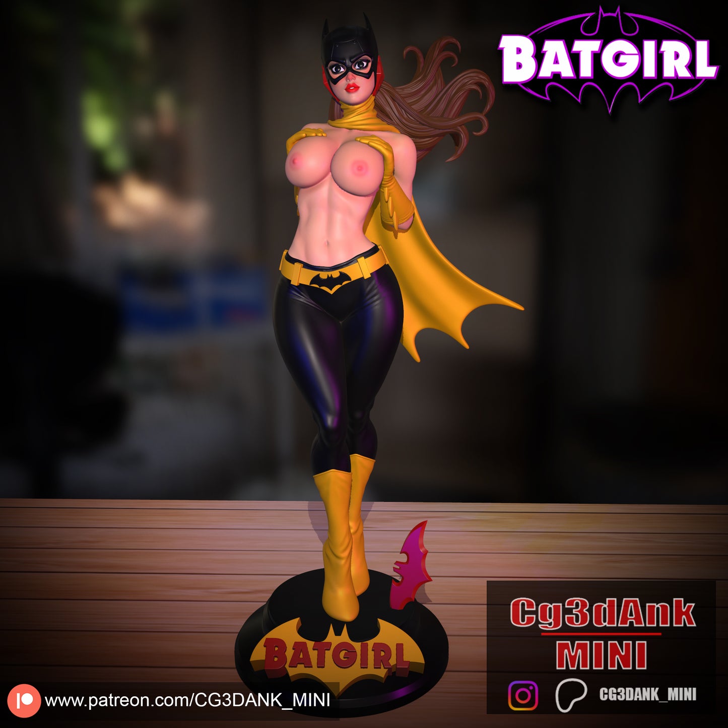 Bat Girl Statue