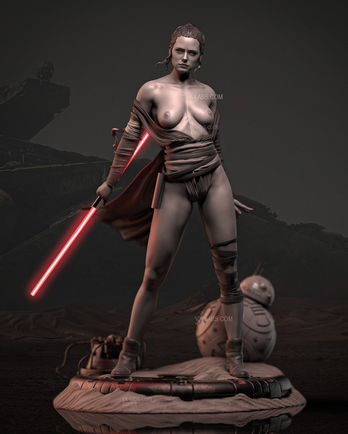 Rey Skywalker Statue