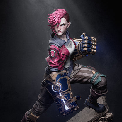 Vi - League Of Legends Statue