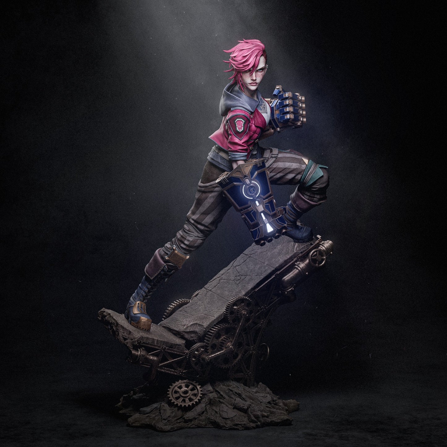 Vi - League Of Legends Statue