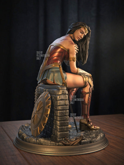Wonder Woman (Battle Scarred) Statue