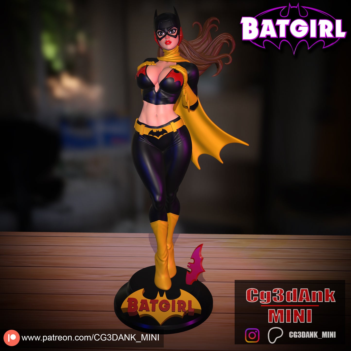 Bat Girl Statue