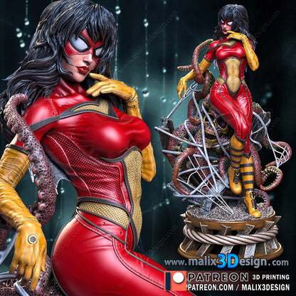 Spider-Woman Statue