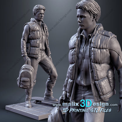 Marty McFly Statue