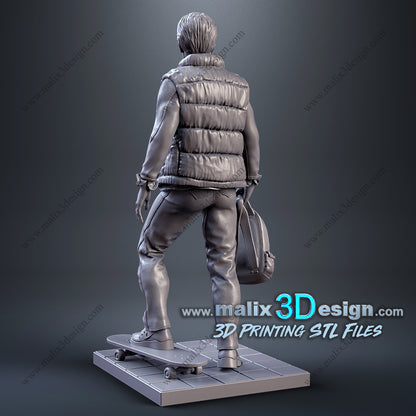 Marty McFly Statue