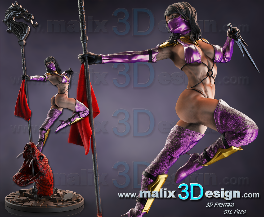 Mileena (Mortal Kombat) Statue