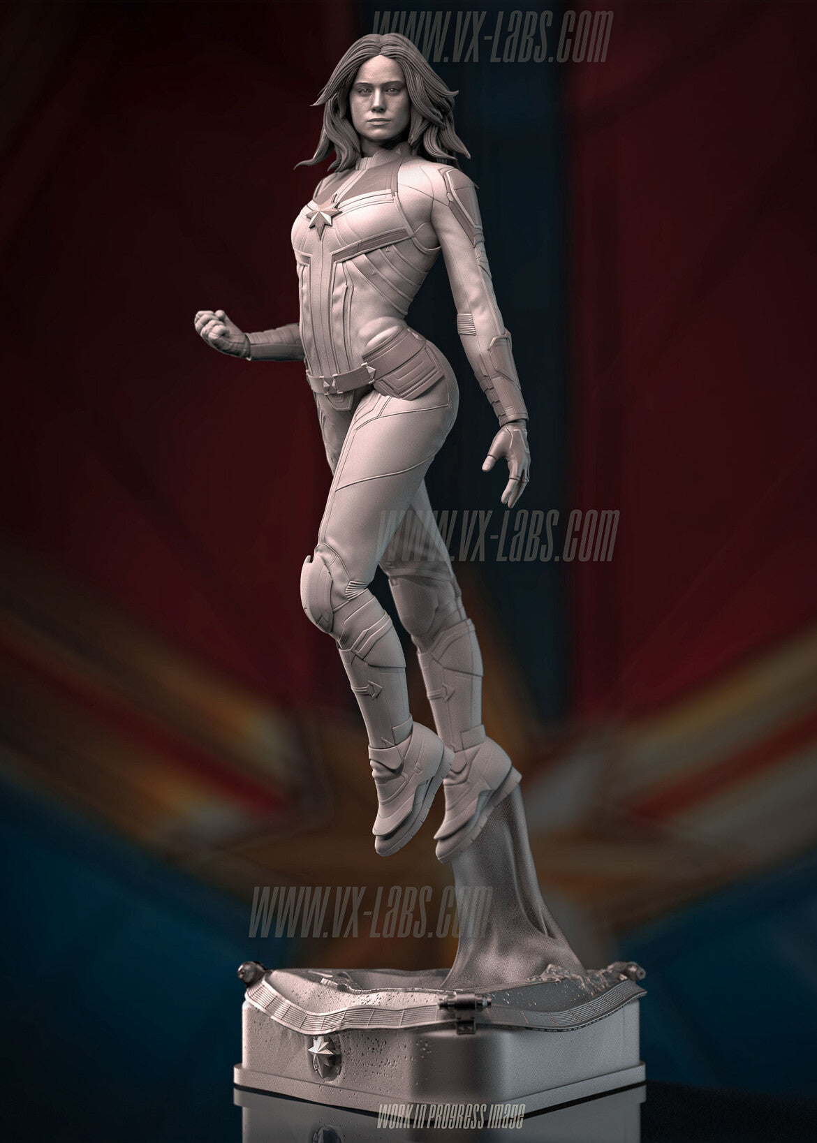 Captain Marvel Statue