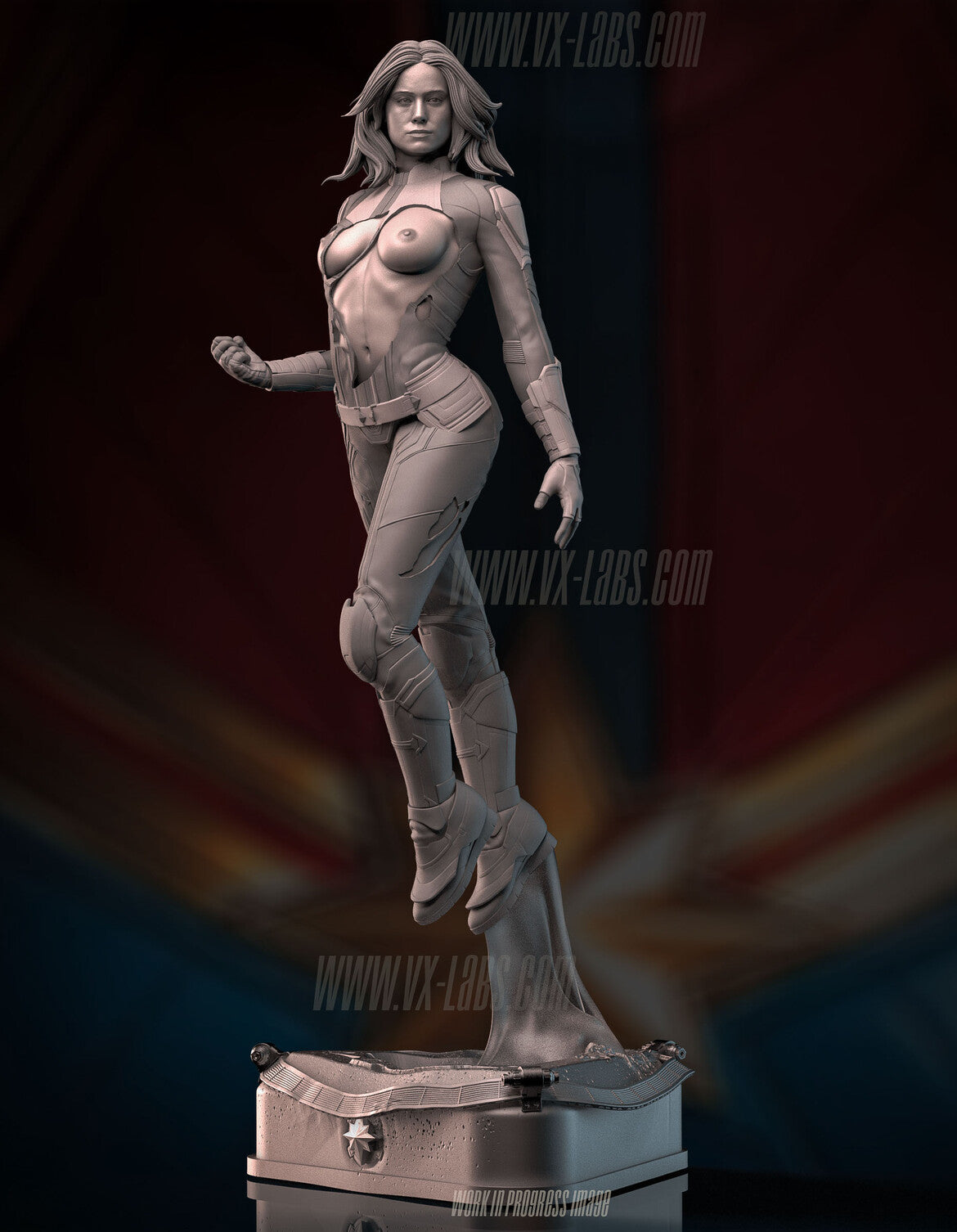 Captain Marvel Statue