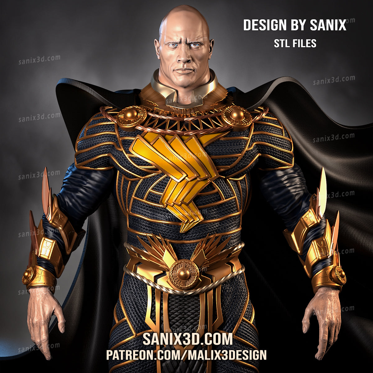 Black Adam Statue