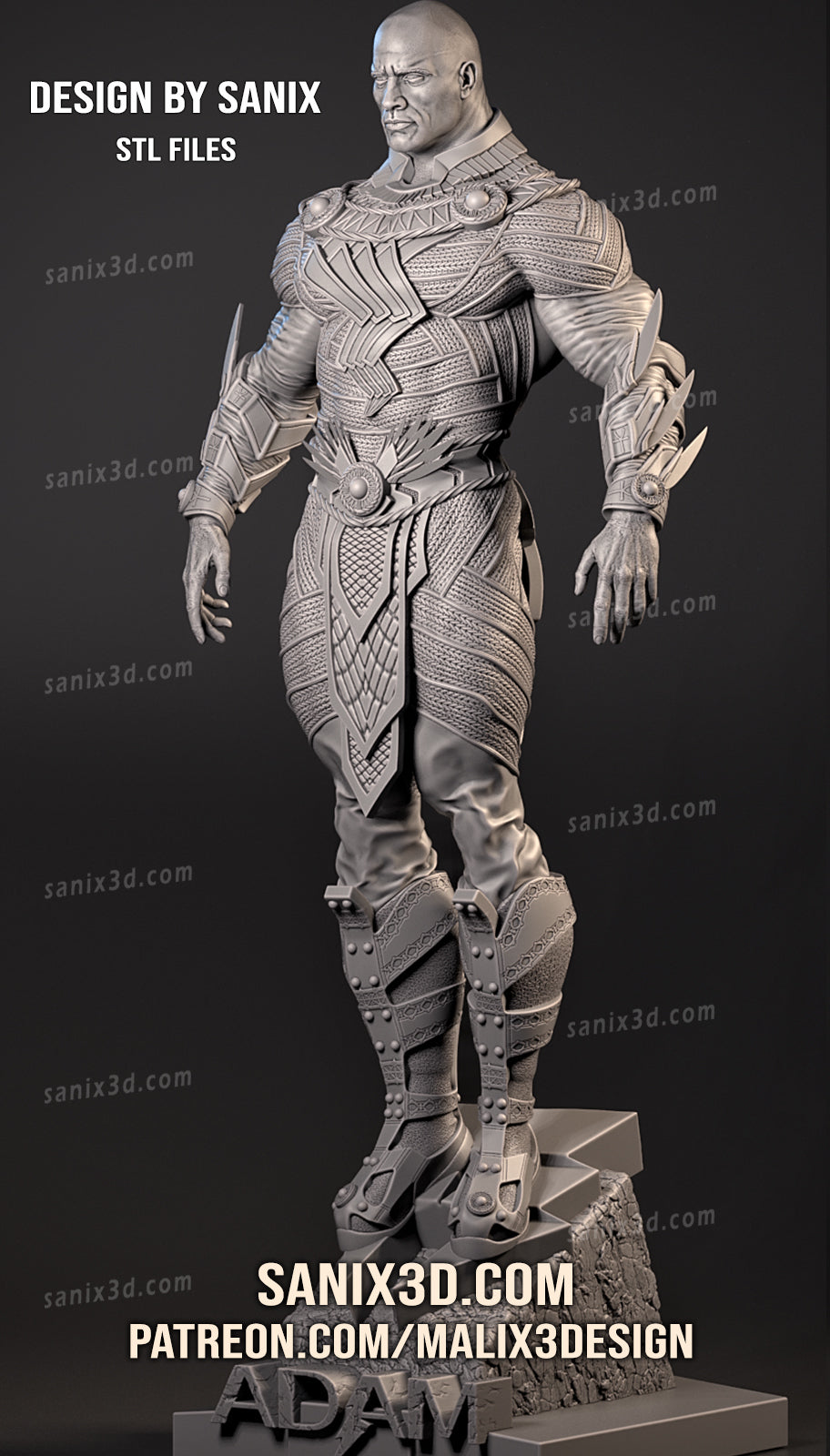 Black Adam Statue