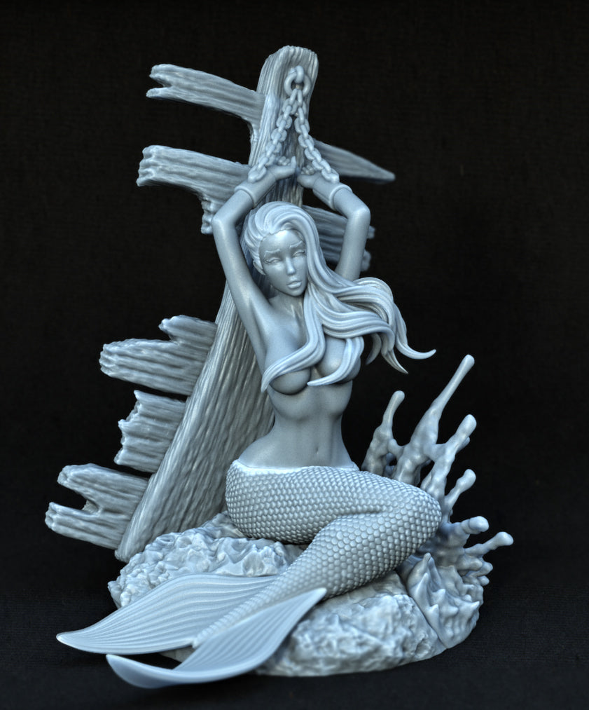 Captured Mermaid Statue