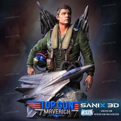 Top Gun Maverick Bust