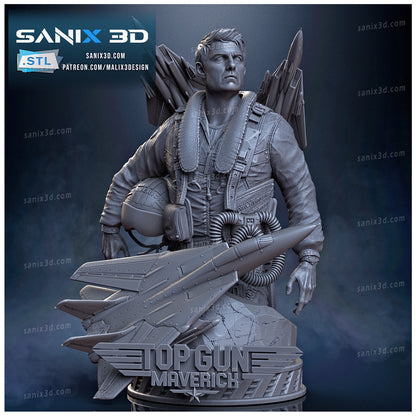 Top Gun Maverick Bust