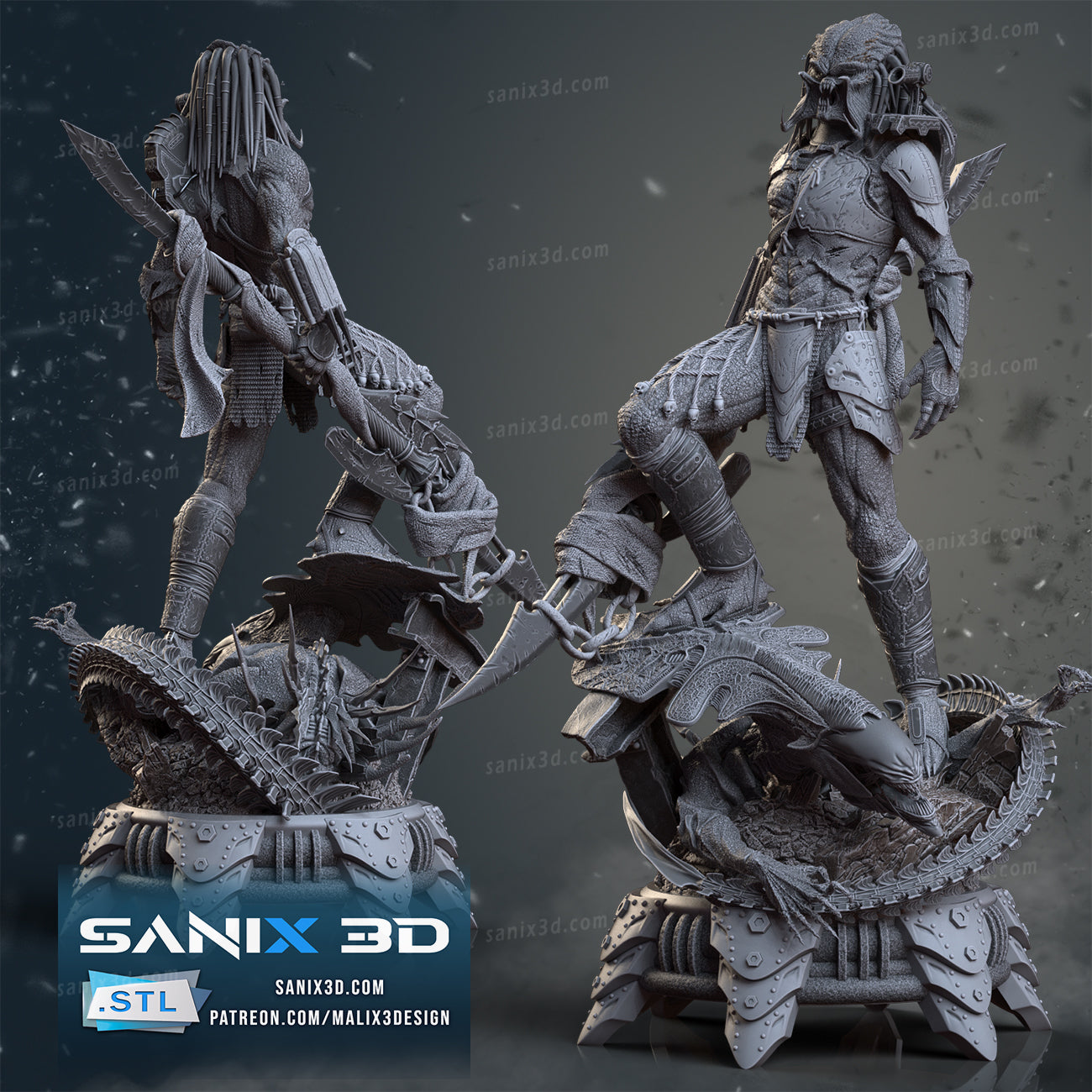 Alien VS Predator Statue