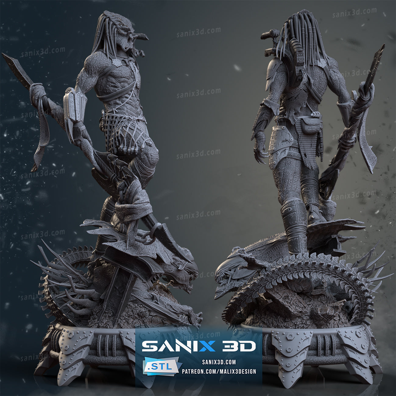 Alien VS Predator Statue