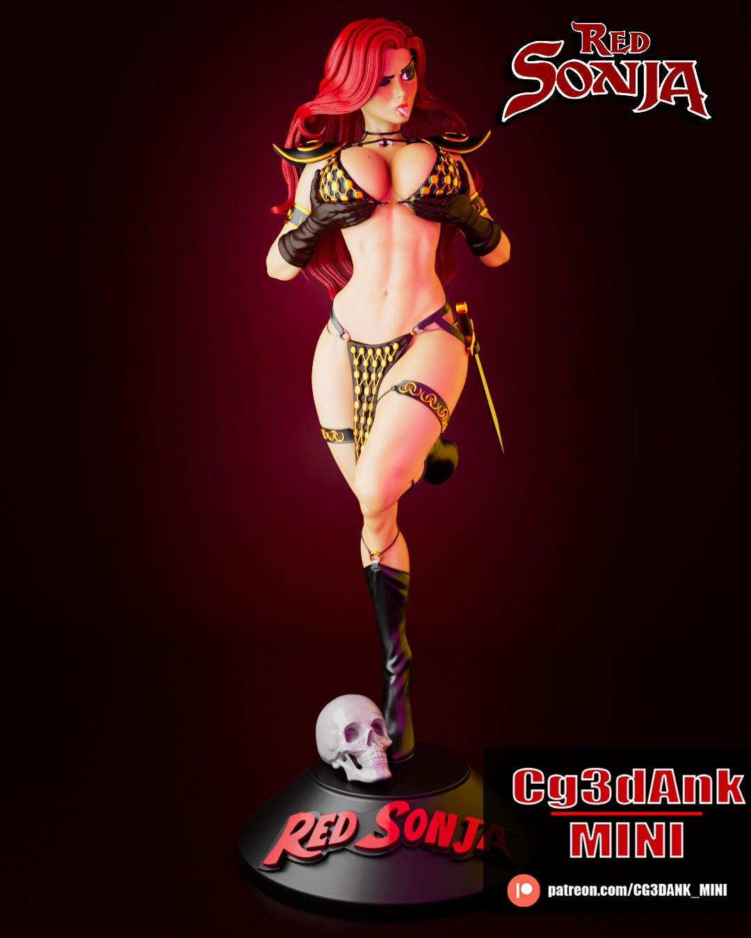 Red Sonja Statue