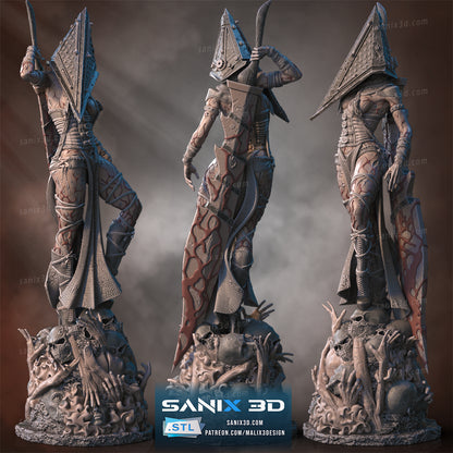 Lady Pyramid Head Statue