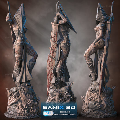 Lady Pyramid Head Statue