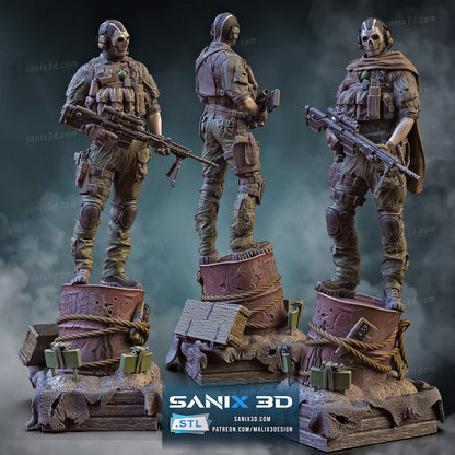 Call Of Duty Ghost Statue