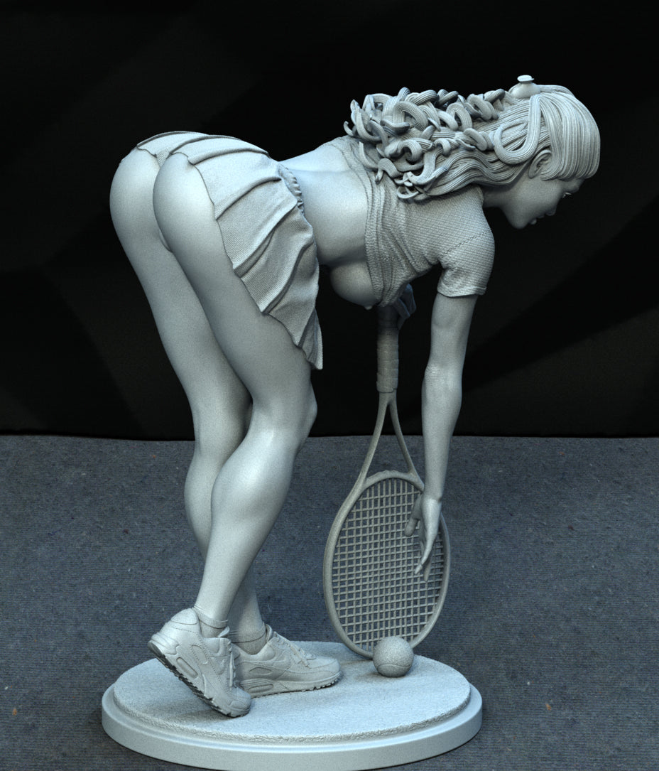 Tennis Girl Statue