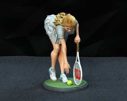 Tennis Girl Statue
