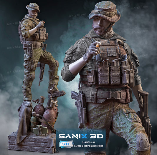 Call Of Duty Captain Price Statue