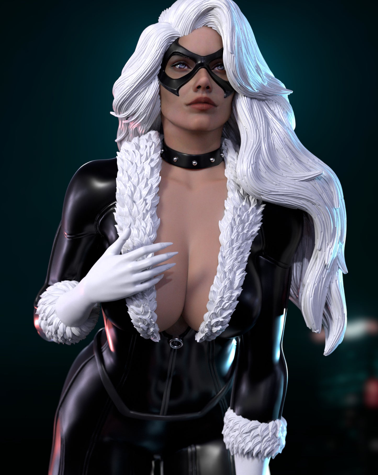 Black Cat Statue