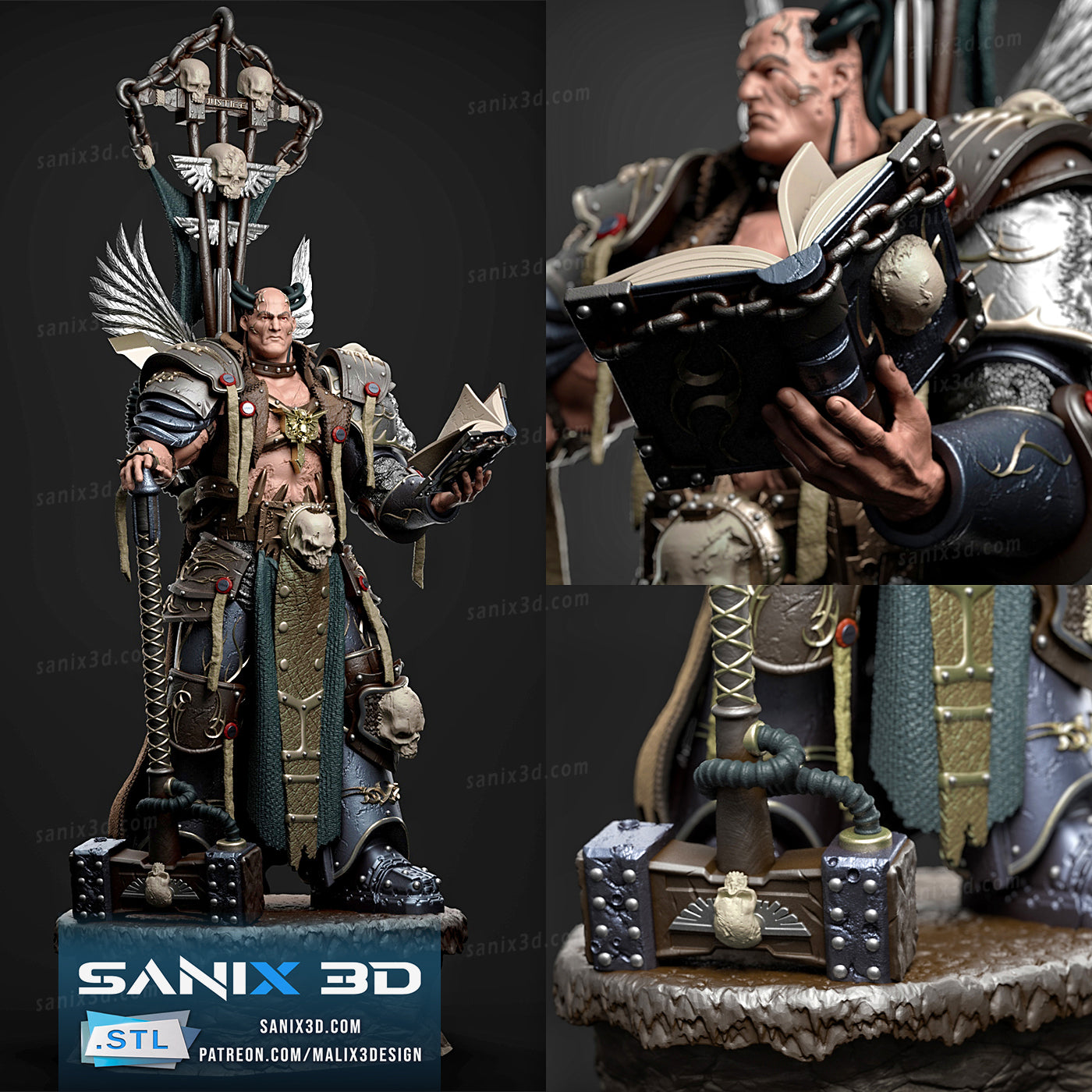 Warmachine Inquisitor Statue