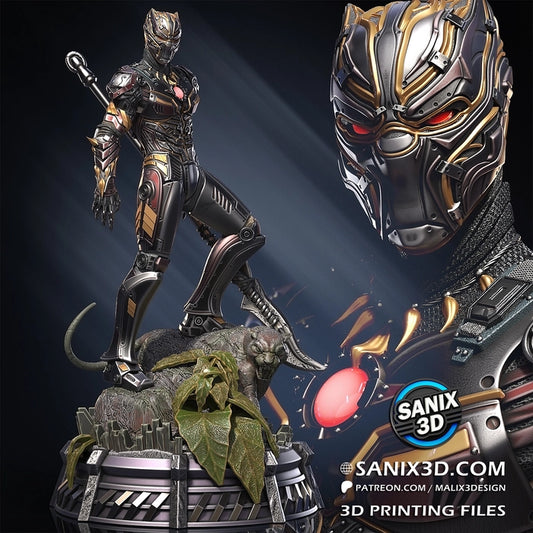 Iron Panther Statue