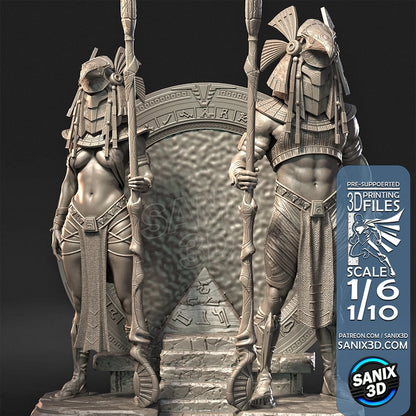 Horus Guards Statue