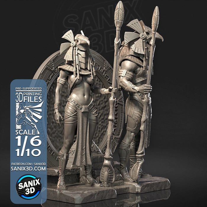 Horus Guards Statue