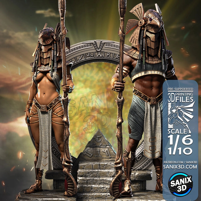 Horus Guards Statue