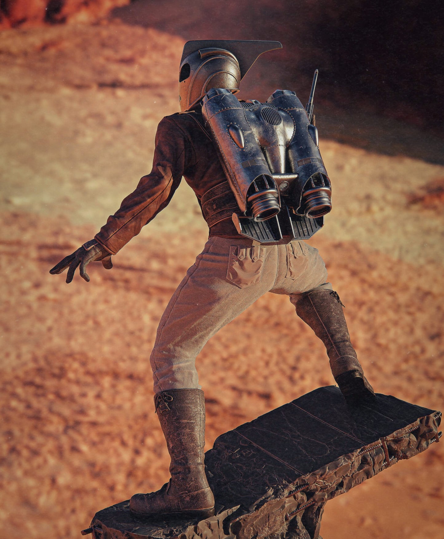 Rocketeer Statue