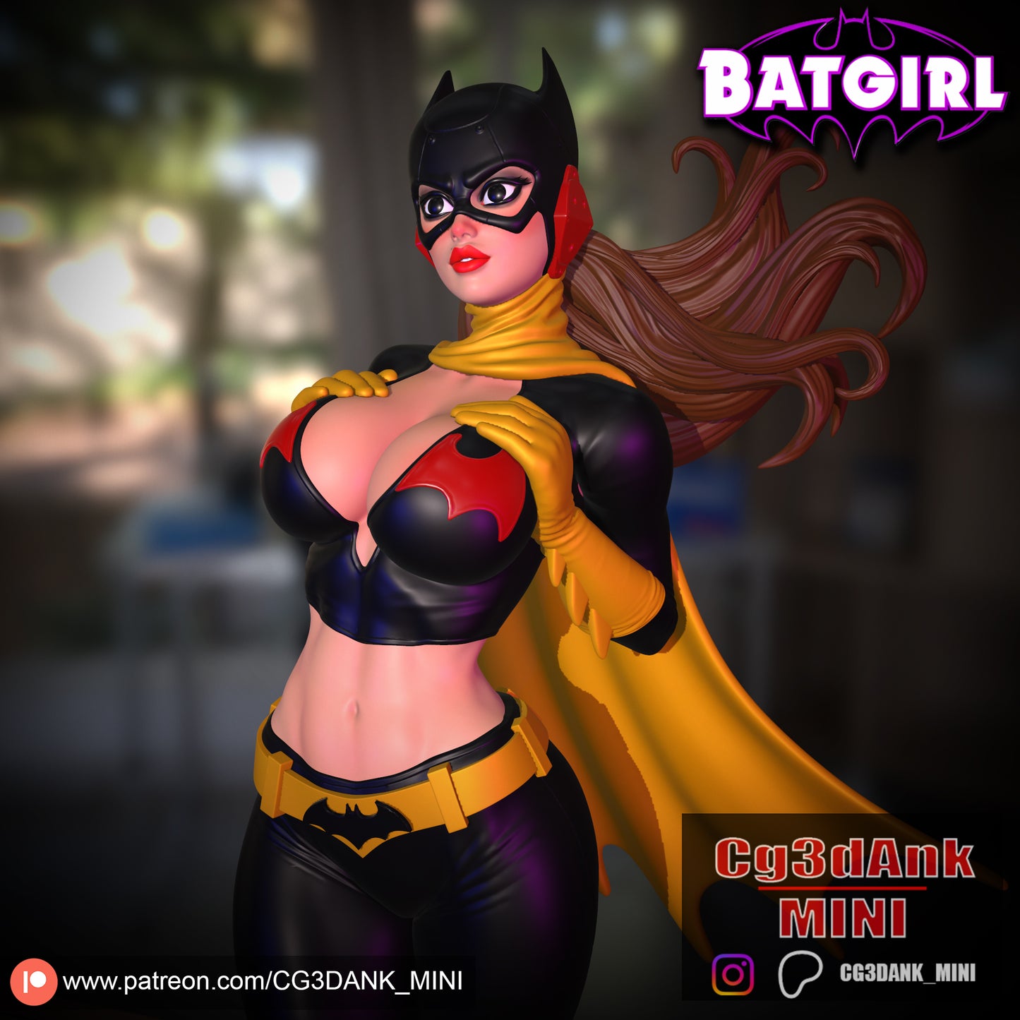 Bat Girl Statue