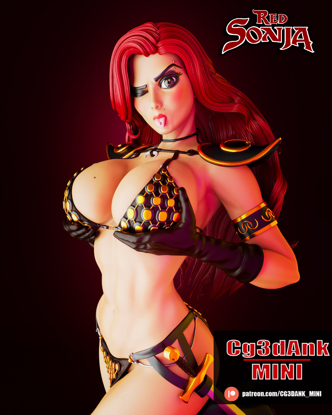 Red Sonja Statue