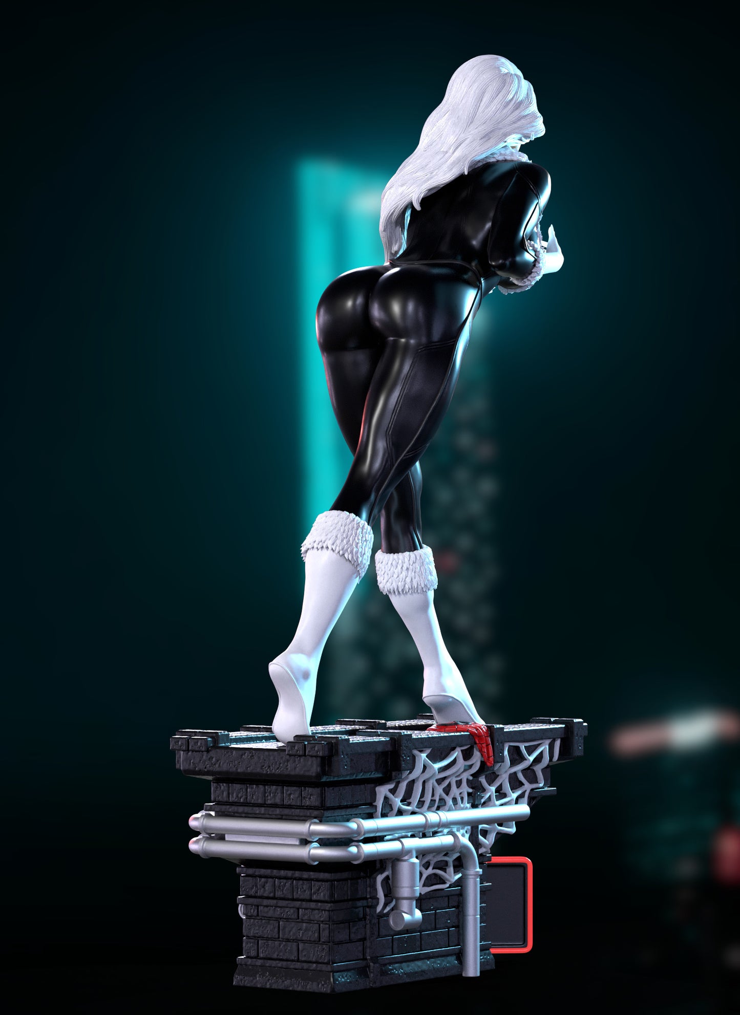 Black Cat Statue