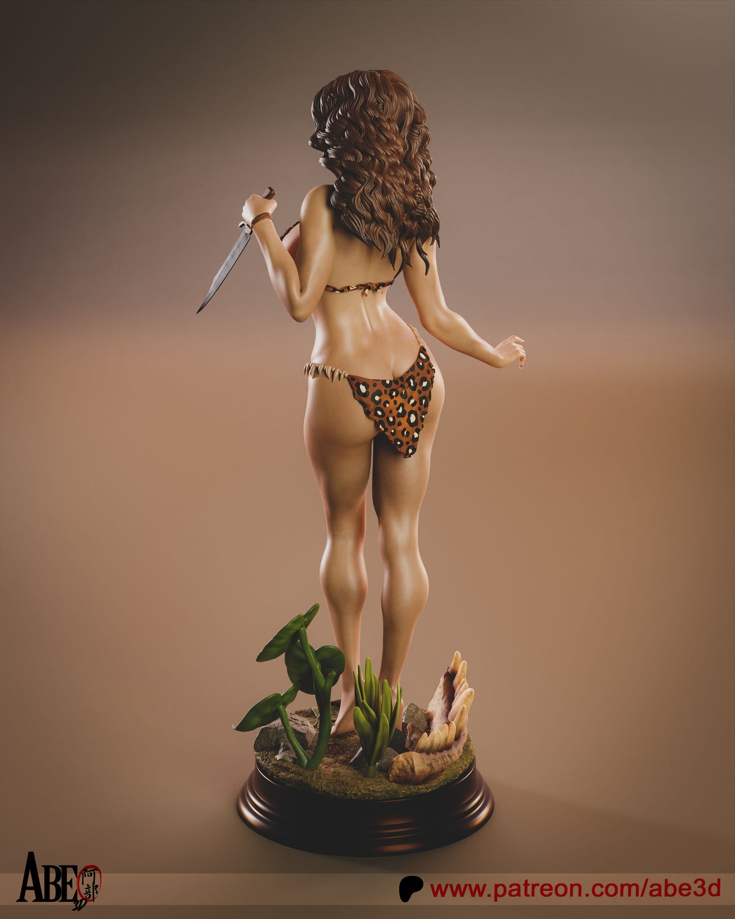 Cavewoman Statue