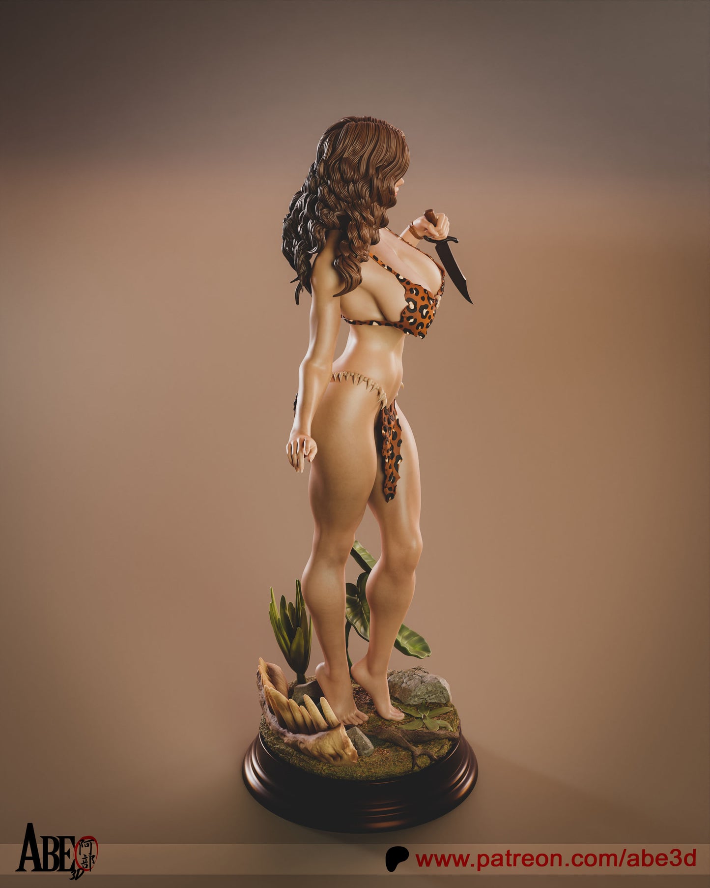 Cavewoman Statue