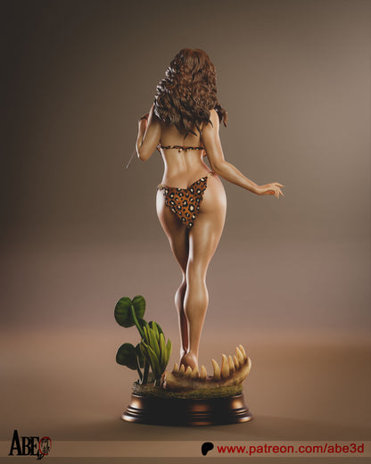 Cavewoman Statue