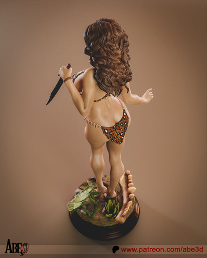 Cavewoman Statue