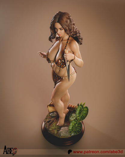 Cavewoman Statue