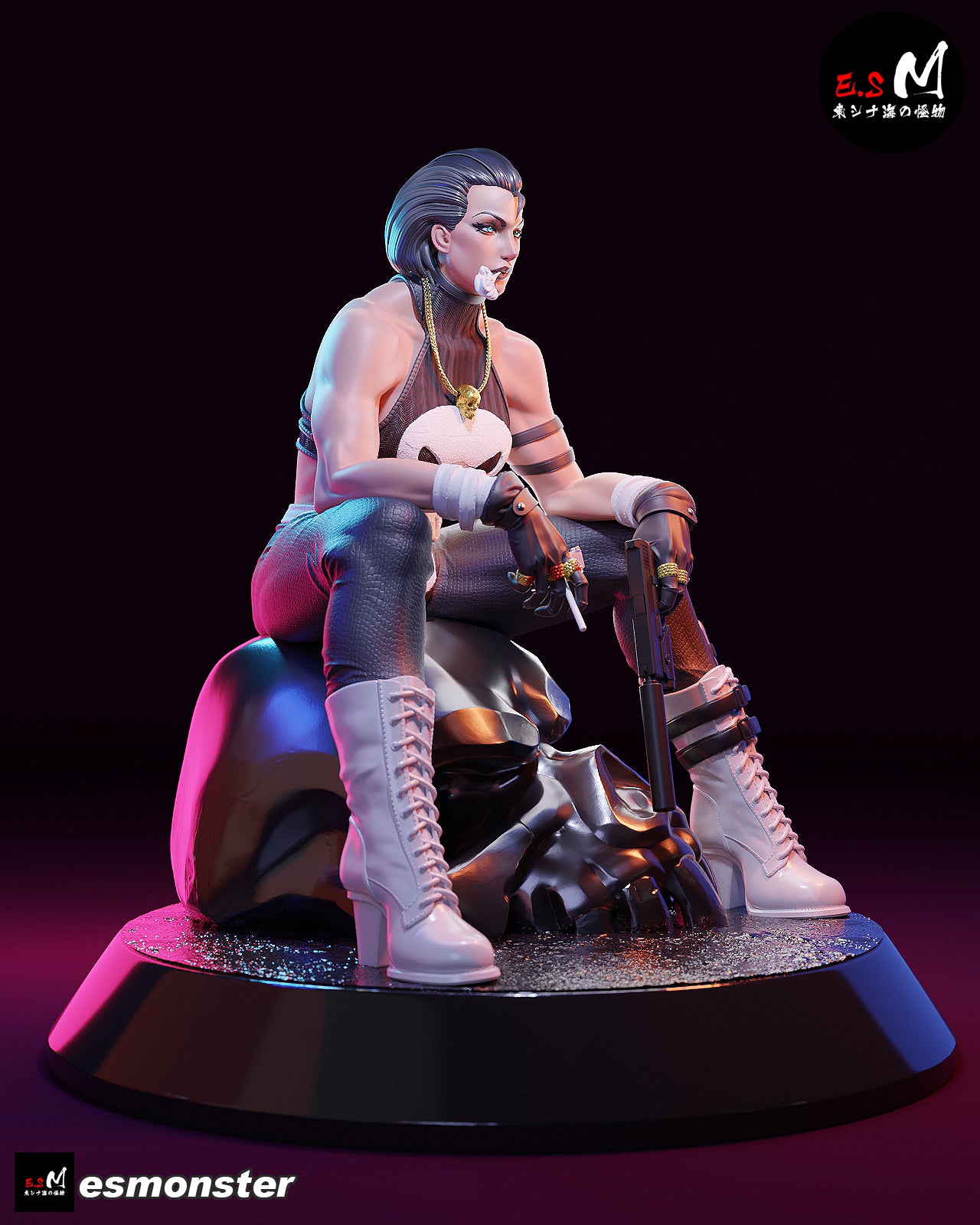 Punisher (Female) Statue