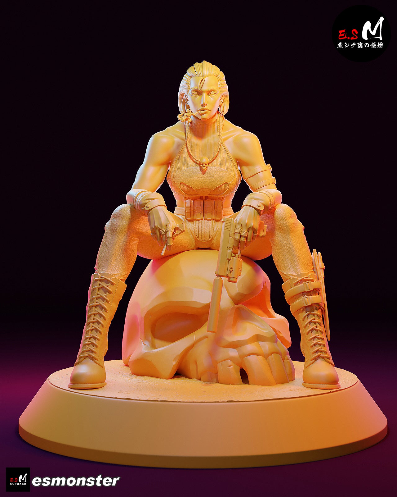 Punisher (Female) Statue