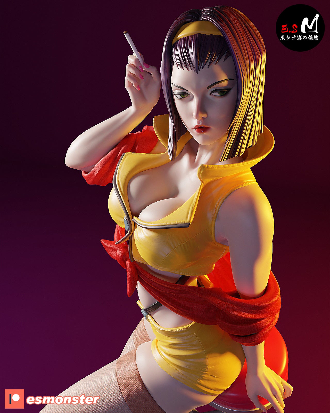 Faye Cowboy Bebop Statue