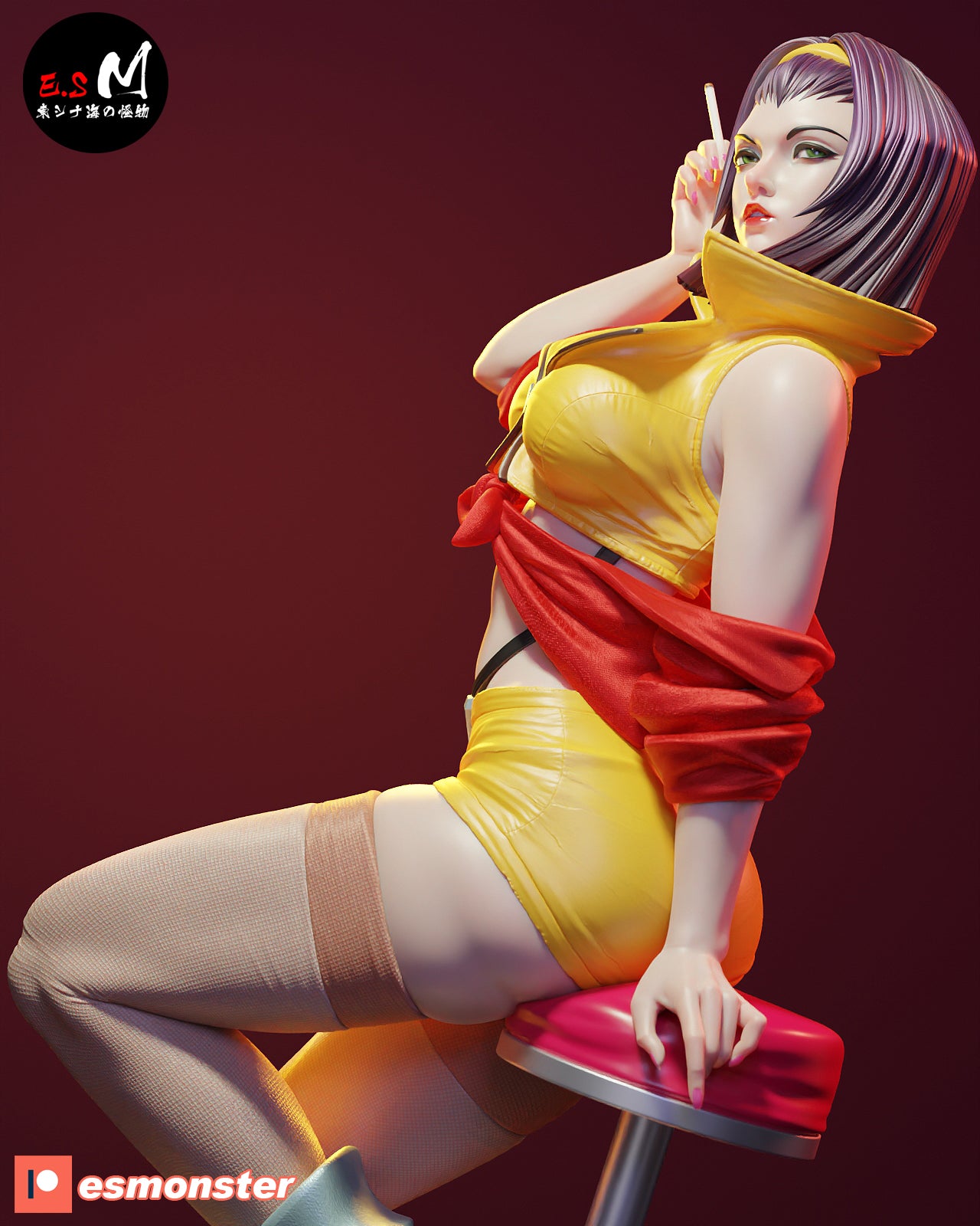 Faye Cowboy Bebop Statue