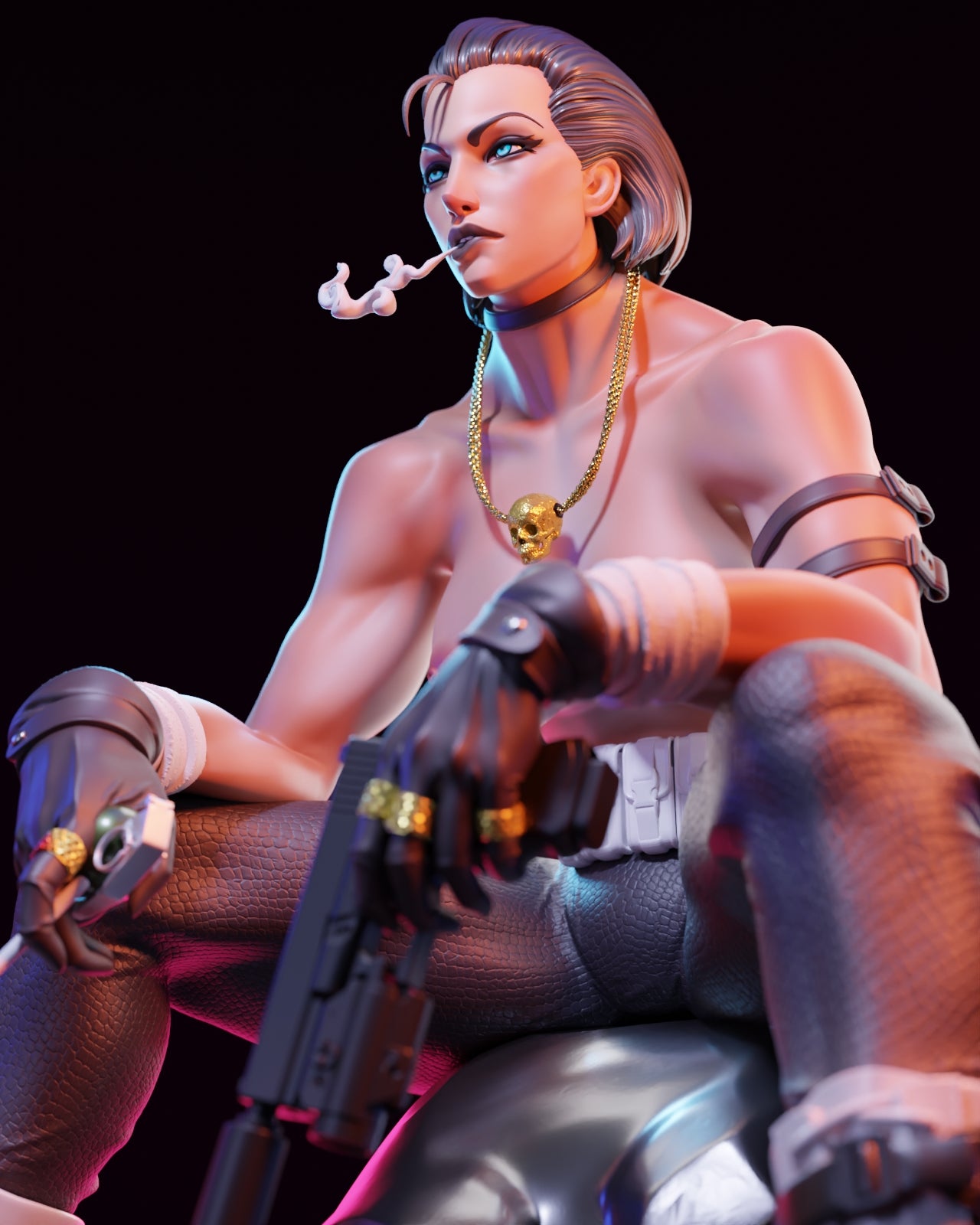 Punisher (Female) Statue